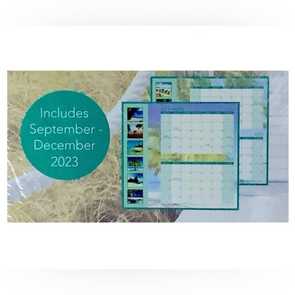 Calendar 2024 Tropical Beaches 16 Months Full Size Wall Calendar Gift 12 X 22 In - Picture 5 of 14